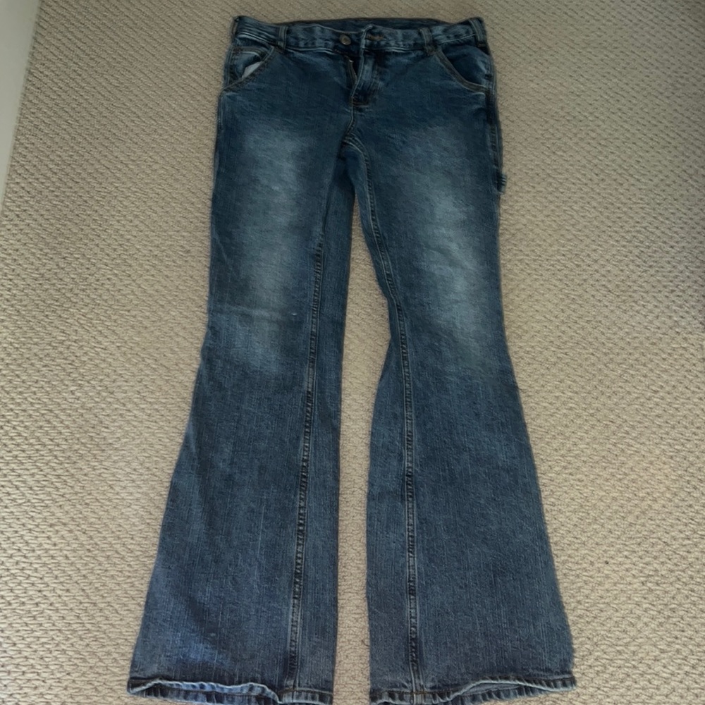 Brandy Melville boot cut cargo jeans.